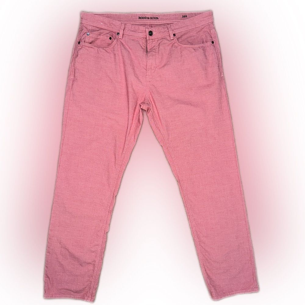 Rodd & Gunn Straight Fit
Coral Pink Cotton Blend Jeans